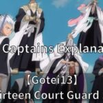 Gotei13 The Thirteen Court Guard Squads All captain Explanation