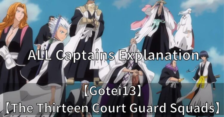 Gotei13 The Thirteen Court Guard Squads All captain Explanation